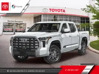 Introducing the stunning 2026 Toyota Tundra Platinum Hybrid, a masterful blend of rugged capability...