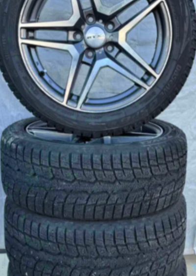 Like new toyo 225 50 17 winter TIRES 225/50R17 snow tires on custom rtx 5x112 wheels or rims for Mer...