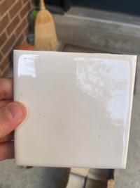 white square ceramic Wall tiles 4.5" x 4.5"