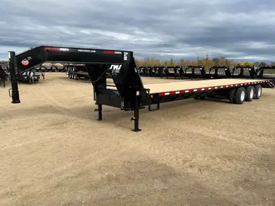 NEW 2026 SWS 8.5 x 38' Gooseneck Trailer Tri Dual Axle 3 x 10,000 lb Axles w/ Electric Brakes on all...