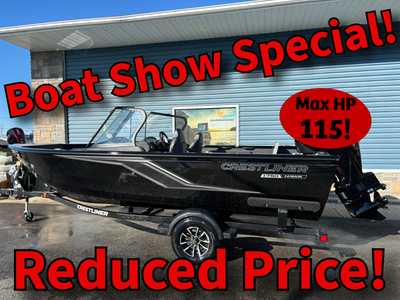 “2025” Crestliner 1750 Hawk w/115 HP & Complete Top! Boat Show Special! Complete Top!! Package Inclu...