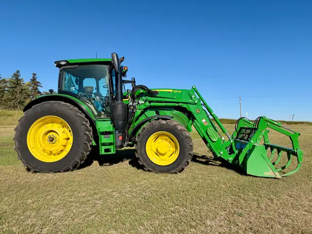 2023 John Deere 6R 155 with 640R  - IVT with 265 Hours in Farming Equipment in Calgary - Image 3