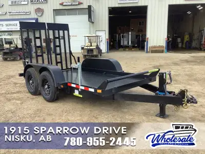 6X12 Tandem Axle Scissor Lift Trailer located in Nisku, Alberta SIZE: 72in. X 144in. WEIGHT: 2,546 l...