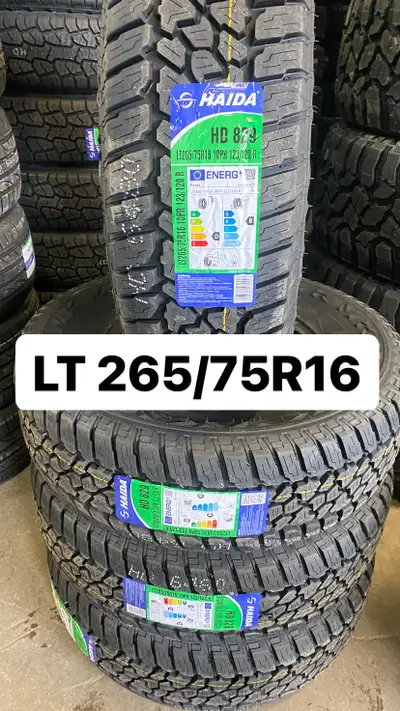 SIZE:LT 265/75R16 NEW A/T TIRES BRAND:HAIDA INSTALLATOIN AND BALANCE IS AVAILABLE OUR ADDRESS:2520 C...
