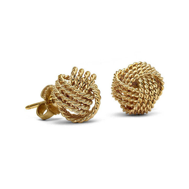 LOOKING TO BUY - TIFFANY 18KT YELLOW GOLD TWIST KNOT EARRINGS in Jewellery & Watches in Mississauga / Peel Region