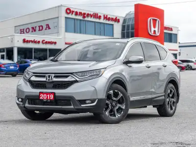 Discover refined comfort and confident all-weather capability with the 2019 Honda CR-V Touring AWD....