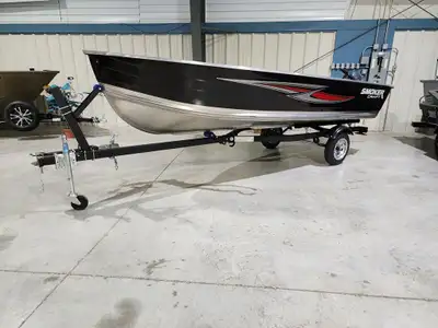 New 2026 Smokercraft 14 Voyager. Packaged with a Four Stroke Yamaha F9.9 outboard and a Karavan trai...