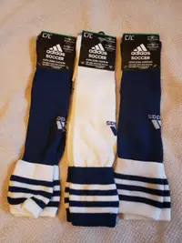 Adidas soccer socks. Brand new. 3 pairs.Size Large.