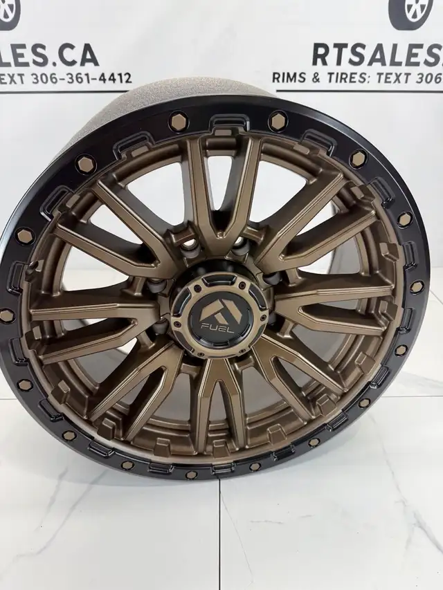 20x10 Fuel Rebel Rims 8x165 Bronze dodge ram 2500 3500 GMC chevy in Tires & Rims in Saskatoon - Image 6