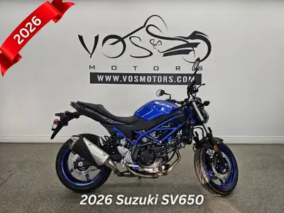 Vos Motors -No Payments for 1 Year Experience the thrill of the open road with the 2026 Suzuki SV650...