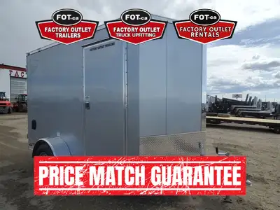 Rental 6x10ft Aluminum Enclosed Cargo Trailer from Factory Outlet Trailers - Used Rental Unit For Sa...