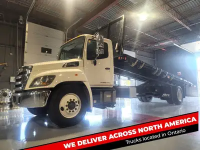 Dump Truck with 24' tilt Deck, Kenwood Touch Screen GPS with Bluetooth. Aluminum Tank, 7 Tie Down St...