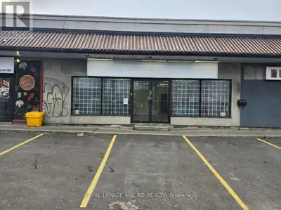 Retail unit in a small strip plaza available for lease on busy Barton Street in Hamilton. Features i...