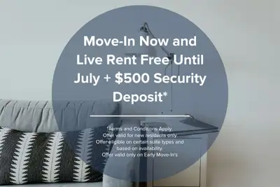 Move In Now and Live Rent Free Until July + $500 Security Deposit Move in this month and you may qua...