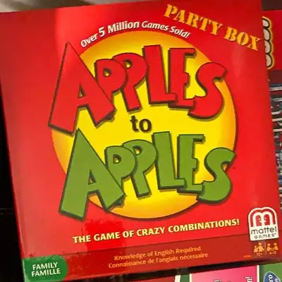 Apples to apples board game Used less than 5 times and extremely new condition.