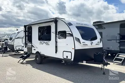 The 2026 Venture RV Sonic Lite 160VFB is a compact, lightweight, modern couple's retreat! This fibre...