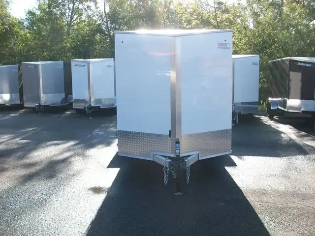 2025 Weberlane ALUMINIUM 6' X 12' V-NOSE 1 ESSIEUX RAMPE VTT MOT in Cargo & Utility Trailers in Laval / North Shore - Image 9