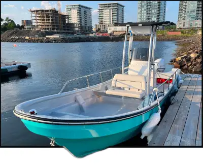 22Ft Centre Console Package *Aqua Green Covina 225 Panga * Centre Console w / fibreglass floor Syste...