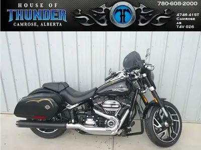 Meet the 2020 Sport Glide — the perfect blend of cruiser comfort and bagger versatility. With a smoo...