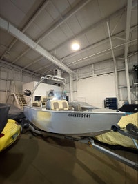18' Stanley Mink - Centre steer - Aluminum welded - Self bailing Yamaha 115 SHO - ONLY 49.5 TOTAL HO... (image 4)