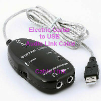 Electric Guitar to USB Interface Audio Link Cable Record