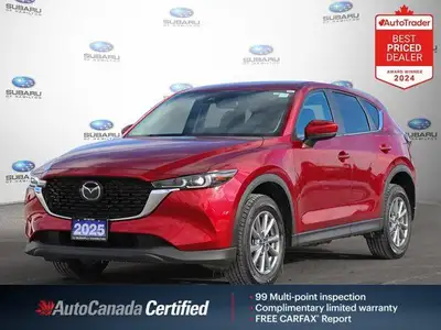 Recent Arrival! New Price! Soul Red Crystal Metallic 2025 Mazda CX-5 GS AWD 6-Speed Automatic 2.5L 4...