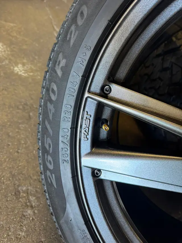 Four New 20″ 5X114.3 Tesla Fast EV01 w/ 265/40R20 Pirelli Winter in Tires & Rims in Oakville / Halton Region - Image 9