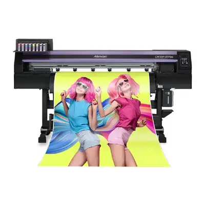 $196/MONTH 2 HEADS 54" Mimaki CJV300-130 Eco-Solvent Print/Cut Vinyl Plotter Cutter Printer With MAP...