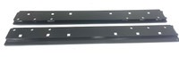 Fifth wheel hitch rails runs parallel to frame 38"long