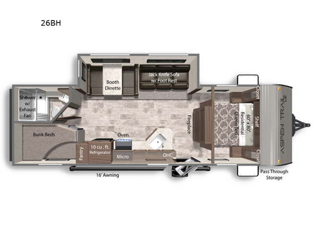 2025 Dutchmen RV Aspen Trail LE 26BH in Travel Trailers & Campers in Kingston - Image 3