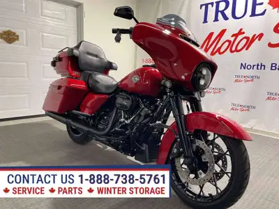 Very Cool Redline Red Canadian Street Glide Special with Black Out Package at True North Motor Sport...