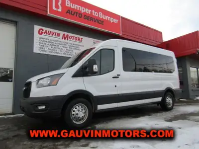 2021 FORD TRANSIT T-350 15 PASSENGER VAN, 148 WHEELBASE, MEDIUM ROOF, 3.5 L V6 ENGINE, 10 SPEED AUTO...