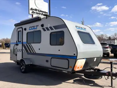 The 2017 Keystone Colt 172RBCT is a compact, lightweight travel trailer built for couples who want a...