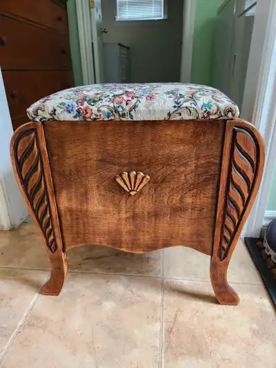 Antique style stool/storage box, View more