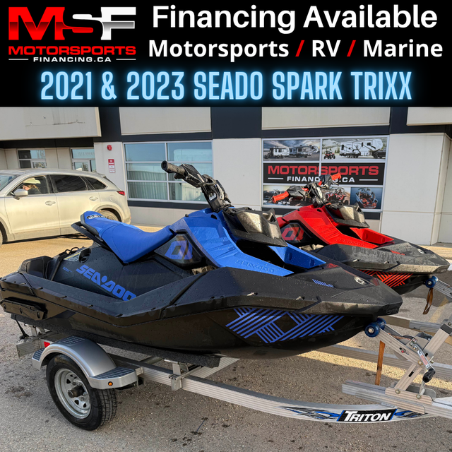 2023 & 2021 SEADOO SPARK TRIXX (FINANCING AVAILABLE) in Personal Watercraft in Strathcona County - Image 2