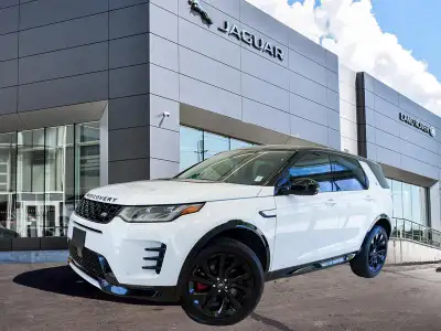 Located in Ajax and offered by JAGUAR LAKERIDGE, this demo 2024 Land Rover Discovery Sport P250 Dyna...