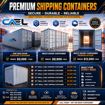 Discover Capital Auto Equipments range of Shipping Containers, designed as rugged, reliable storage...