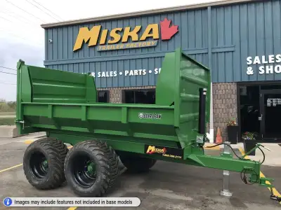 Canadian Made Offroad & Farm Dump Trailers at Miska Trailers From nimble 1 Ton Manual Dumps perfect...