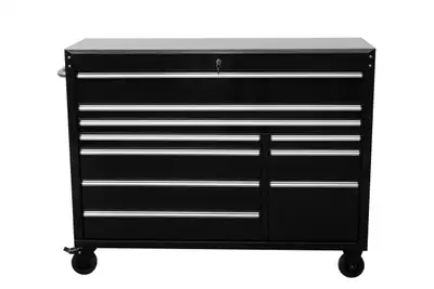 NEW 55 IN SIEBEL 10 DRAWER TOOL BENCH STAINLESS STEEL TOP 5510DB, View more