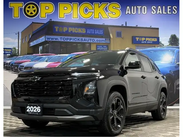 2026 Chevrolet Equinox Fully Loaded, 2LT, Midnight Edition, Low 
