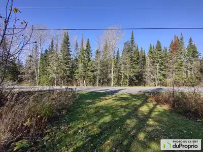 Le terrain est zoné blanc, donc il peut y avoir construction d'une maison. Grand terrain boisé, sur...