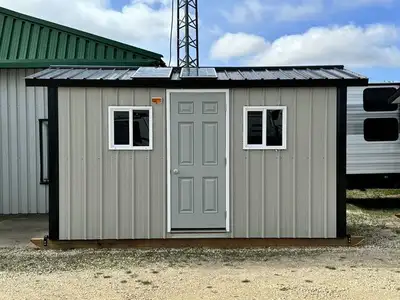 Ice Shack 714, Insulated, Propane Furnace, Solar 7'x14' Fully insulated and house wrapped Ice Shack....