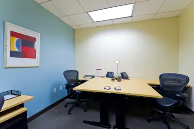 Productive workspace for three that comes with everything taken care of. Make a home for your busine...