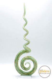 Verre soufflé swirl abstract sculpture inspiration Murano