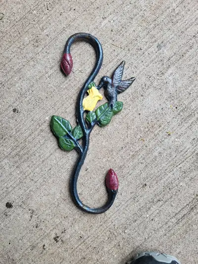 Cast Iron Flower Hook