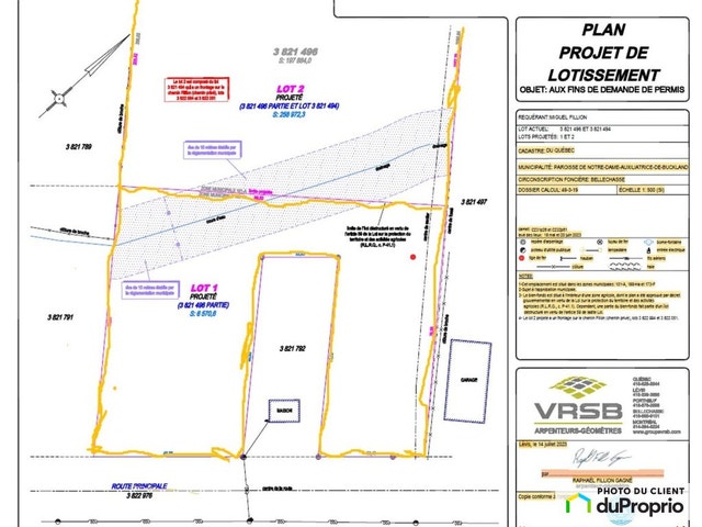 $87,500 - Residential Lot in ND-Auxiliatrice-De-Buckland — photo 1