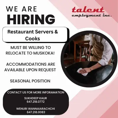 Hiring for Ottawa, Muskoka & New Brunswick Areas, View more