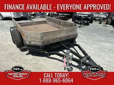 PRE-OWNED 2006 6x10ft Motorcycle Trailer from BIGTEX - 2in Adjustable Ball Coupler - Slide in Ramps...