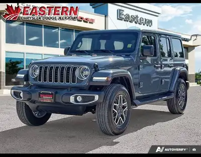 *| ANVIL | SAHARA | 3.6L PENTASTAR V6 | 4X4 | 8-SPEED AUTOMATIC | 18 MACHINED-PAINTED GREY ALUMINUM...