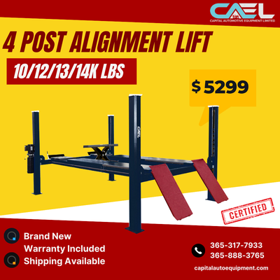 We Have the Lowest Prices throughout North America We are selling 4 Post Car Hoist 10,000 LB Capacit...